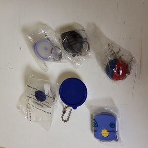 Lot of 6 Collectible Tupperware Keychains